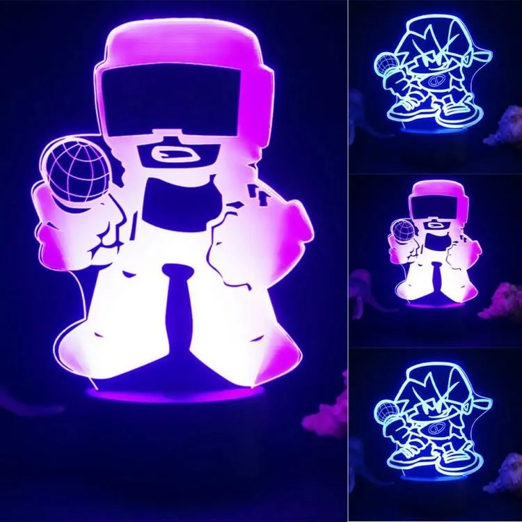 3D Celebrity Character Shaped LED Night Light USB Plug-in Table Lamp for Festival Gift