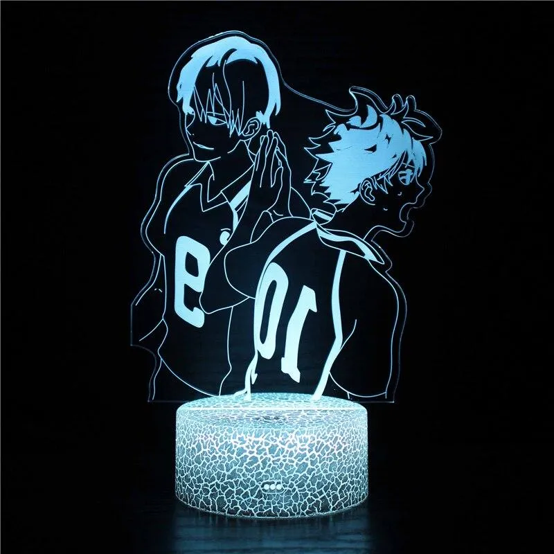 3d Lamp Anime Haikyuu Tendou Satori Light Children's Toys Bedroom Decoration Birthday Gift Comic Night Light Tendou Lamp Haikyu