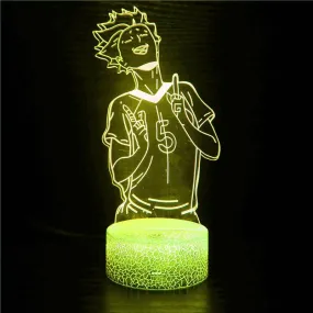 3d Lamp Anime Haikyuu Tendou Satori Light Children's Toys Bedroom Decoration Birthday Gift Comic Night Light Tendou Lamp Haikyu