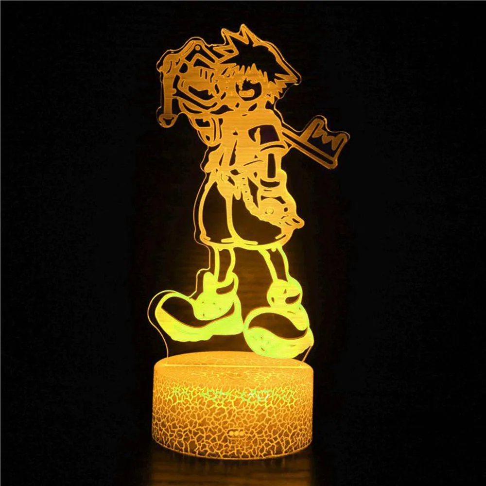 3d Led Night Light Game Kingdom Hearts Sora Kairi Doll Bedroom Table Decoration Gadget Children Cool Birthday Gift LED Table Lam