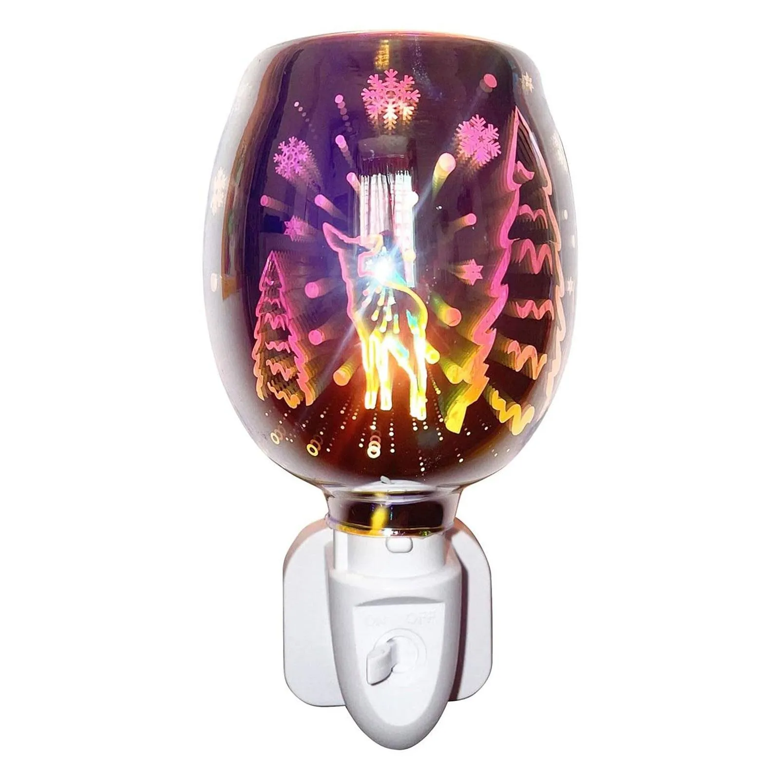 3D Wax Melting Lamp Cylinder Plug-In Aromatherapy Night Light