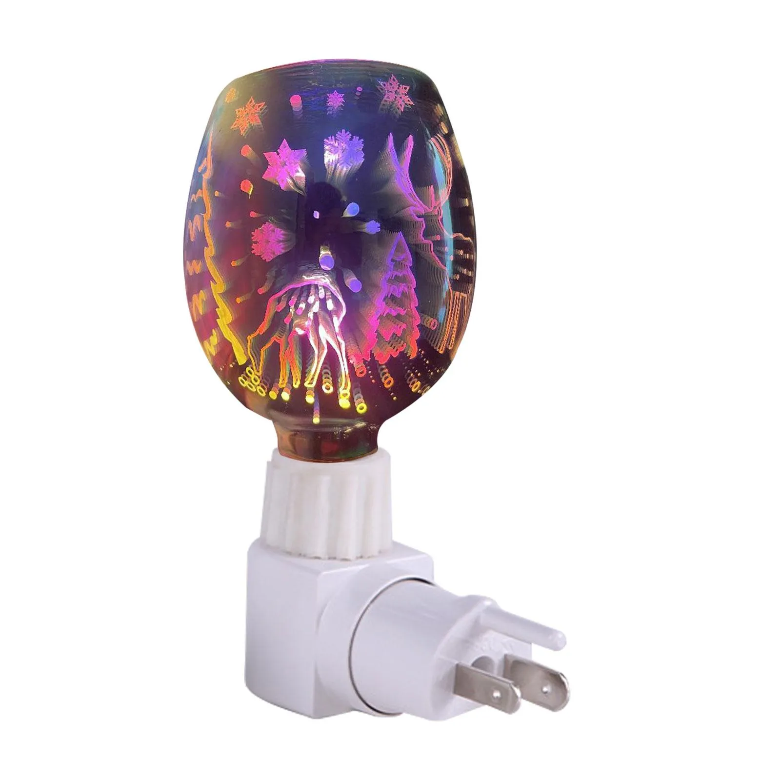 3D Wax Melting Lamp Cylinder Plug-In Aromatherapy Night Light