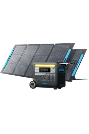 Anker SOLIX F2000 Solar Generator (Solar Generator 767 with 2× 200W Solar Panel)