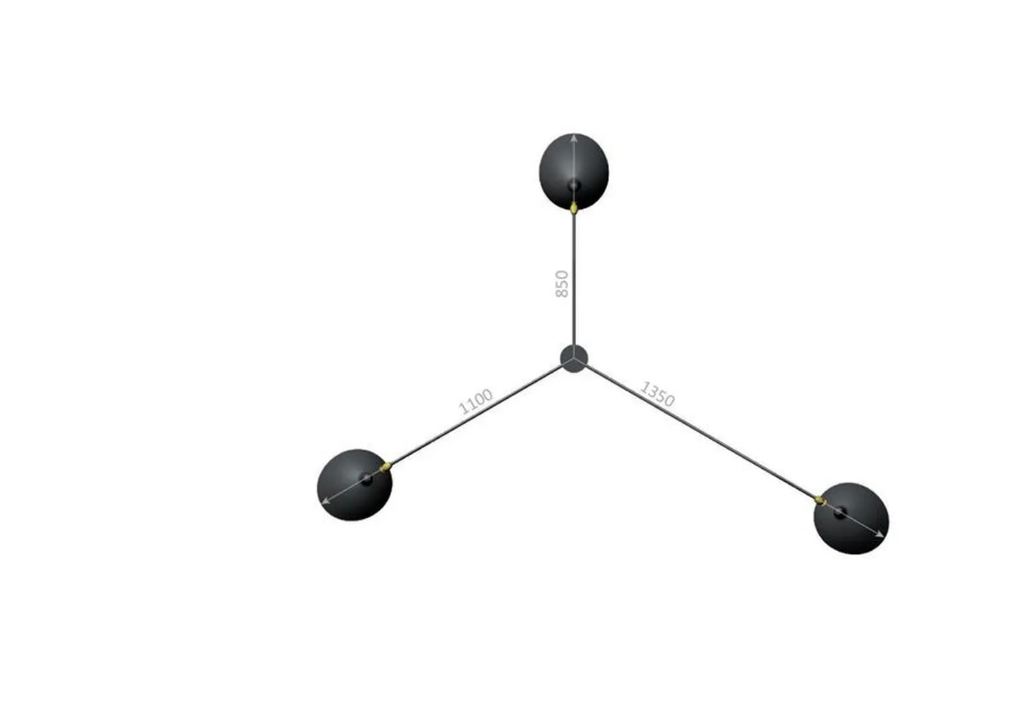 Applique Pivotants | 3 Rotating Arms