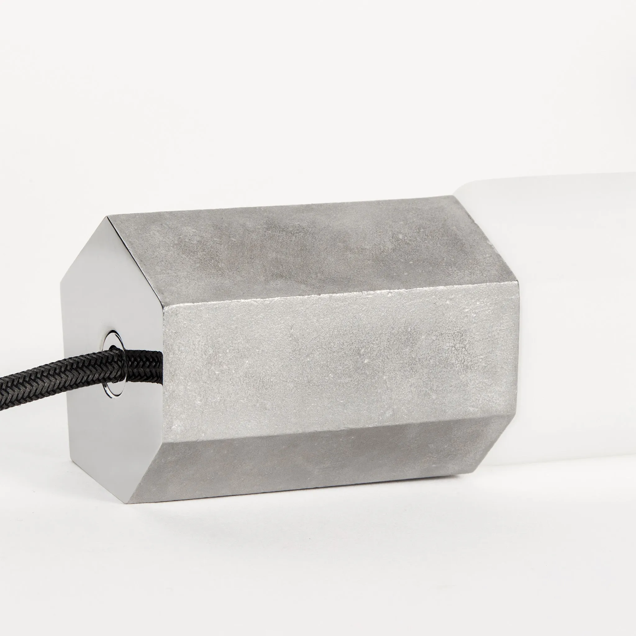 Basalt Single Pendant in Stainless Steel