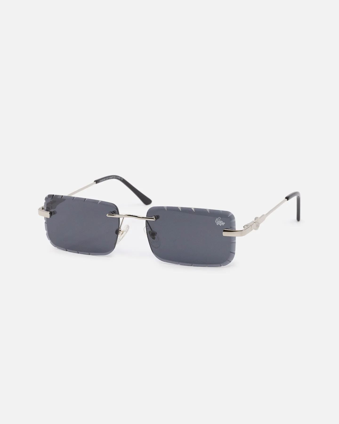 Belvoir & Co Diamond Cut Hampton Sunglasses Black/Silver