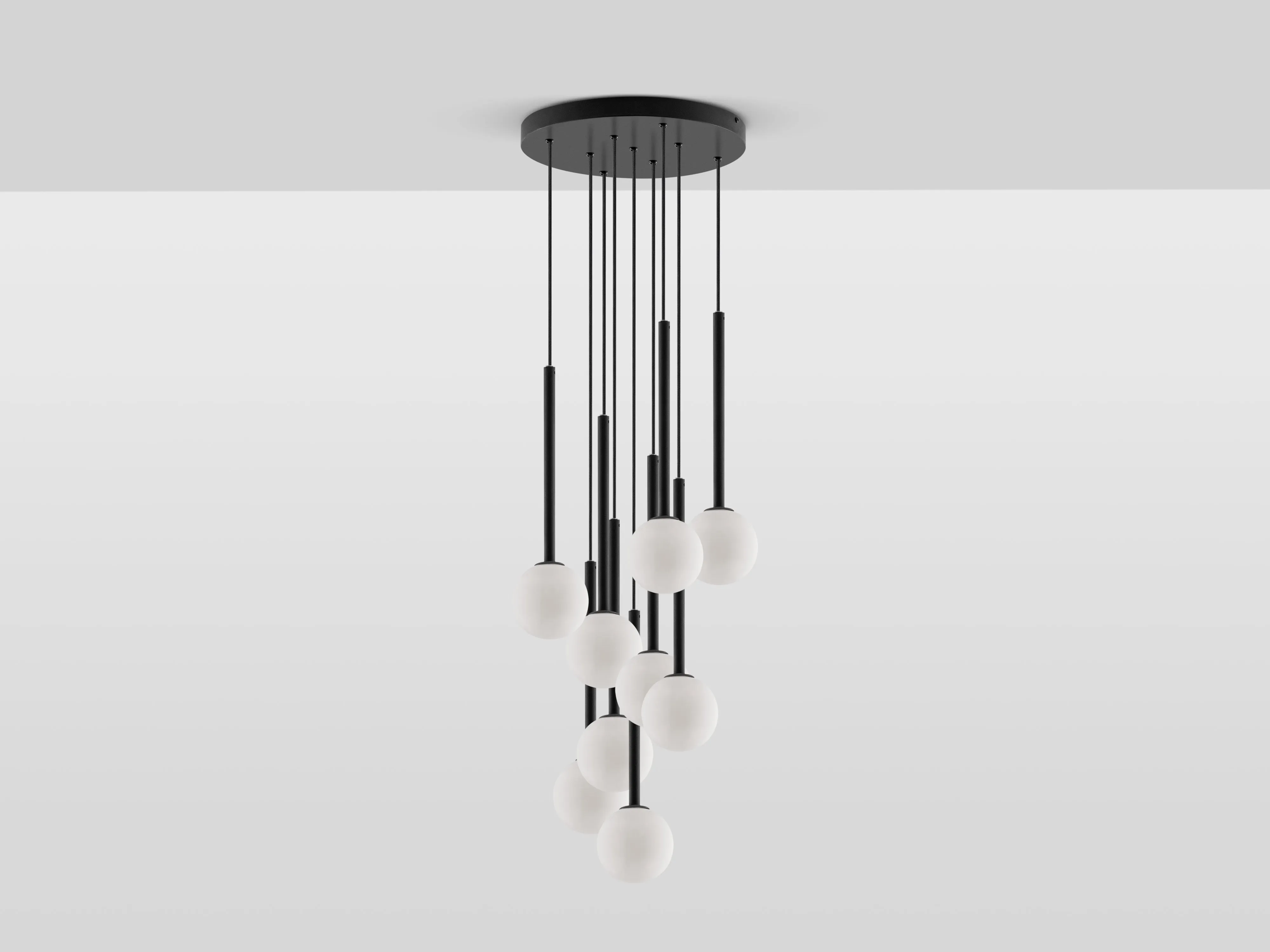 Charcoal grey cluster ceiling light