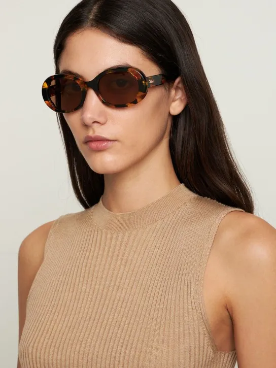 Chloé   Honoré round bio-acetate sunglasses 