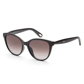 Chloe Grey Round Ladies Sunglasses, 100% Uv Protection