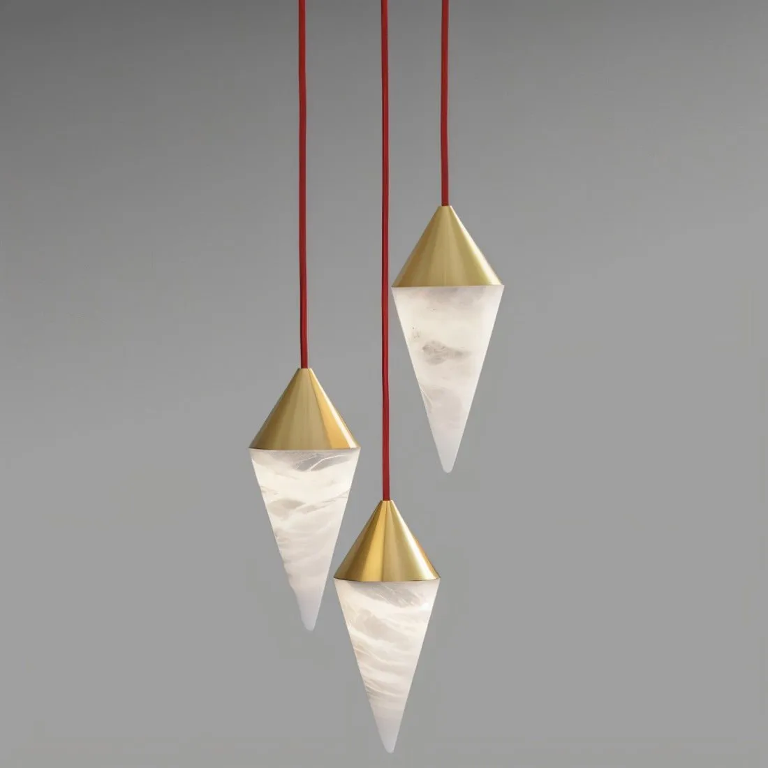 Conus Alabaster Chandelier