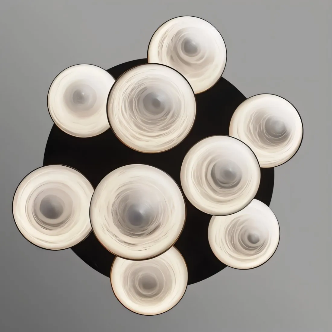 Conus Alabaster Chandelier