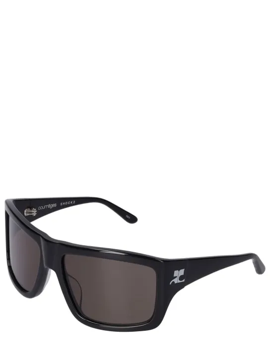 Courreges   Shock 2 squared acetate sunglasses 