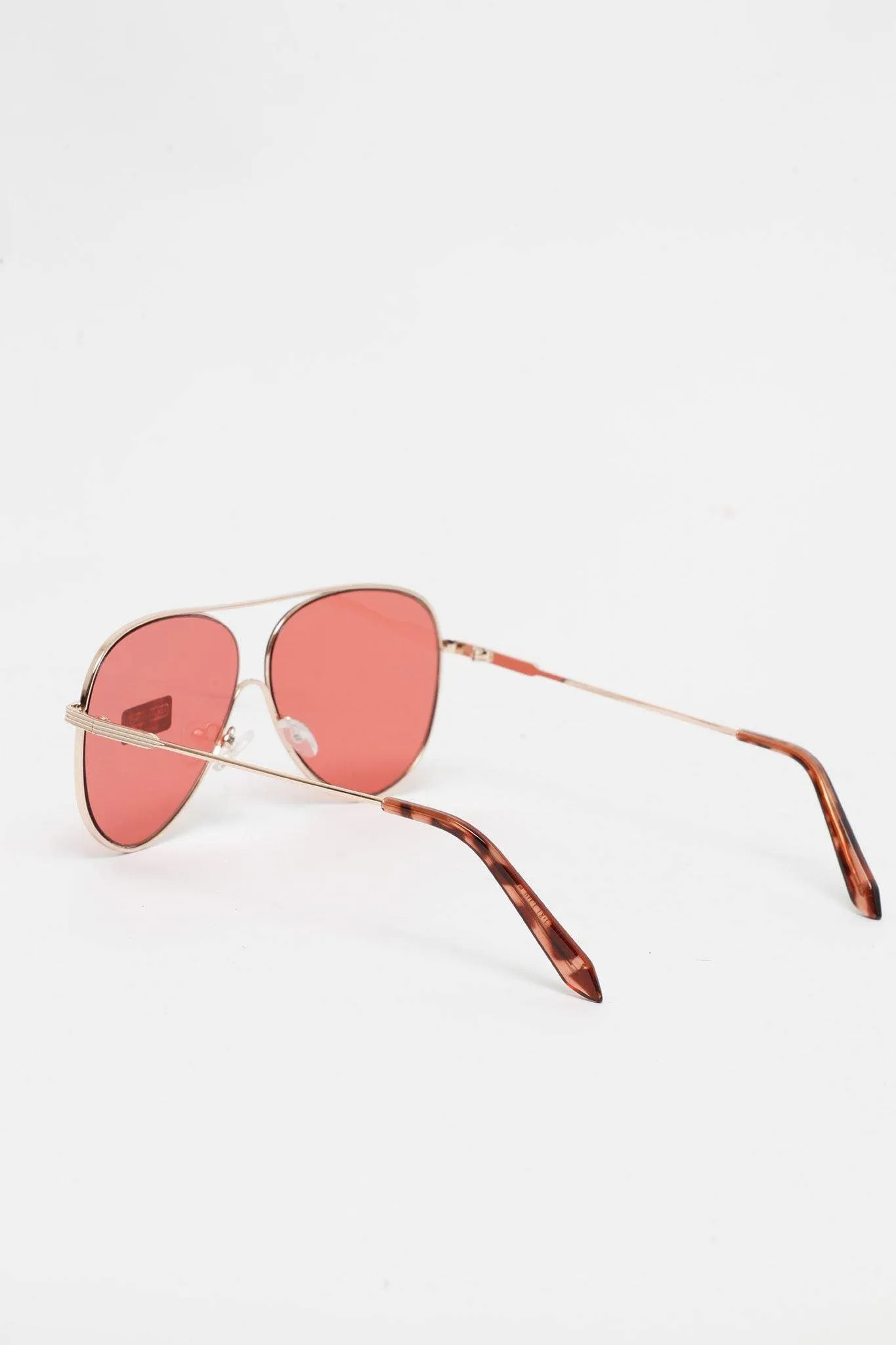 CRD SUNGLASS IN CLEAR RED