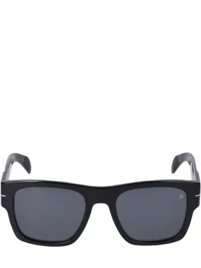 DB Eyewear by David Beckham   DB bold squared acetate sunglasses 