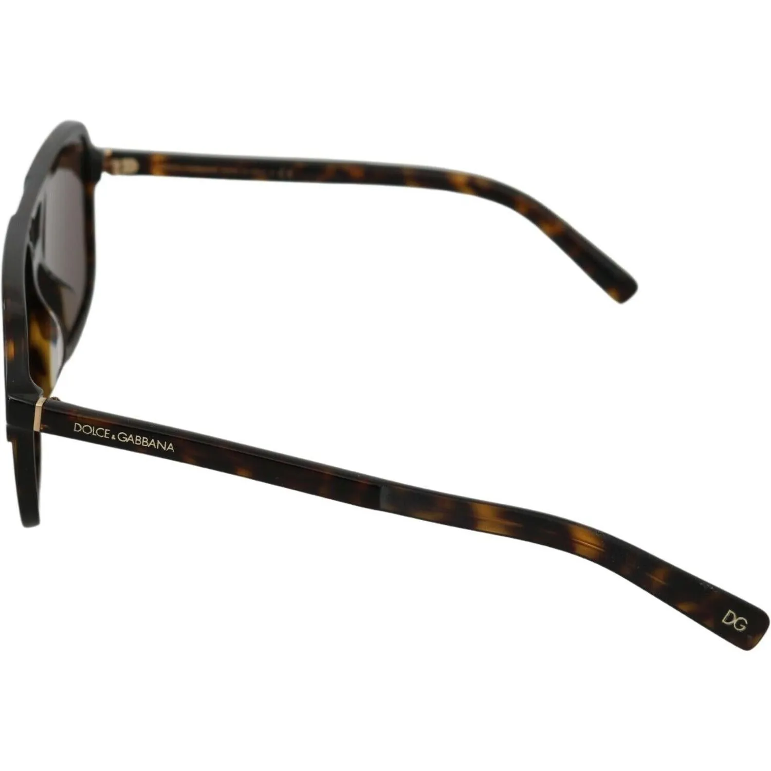 Dolce & Gabbana Elegant Brown Patterned Men's Sunglasses