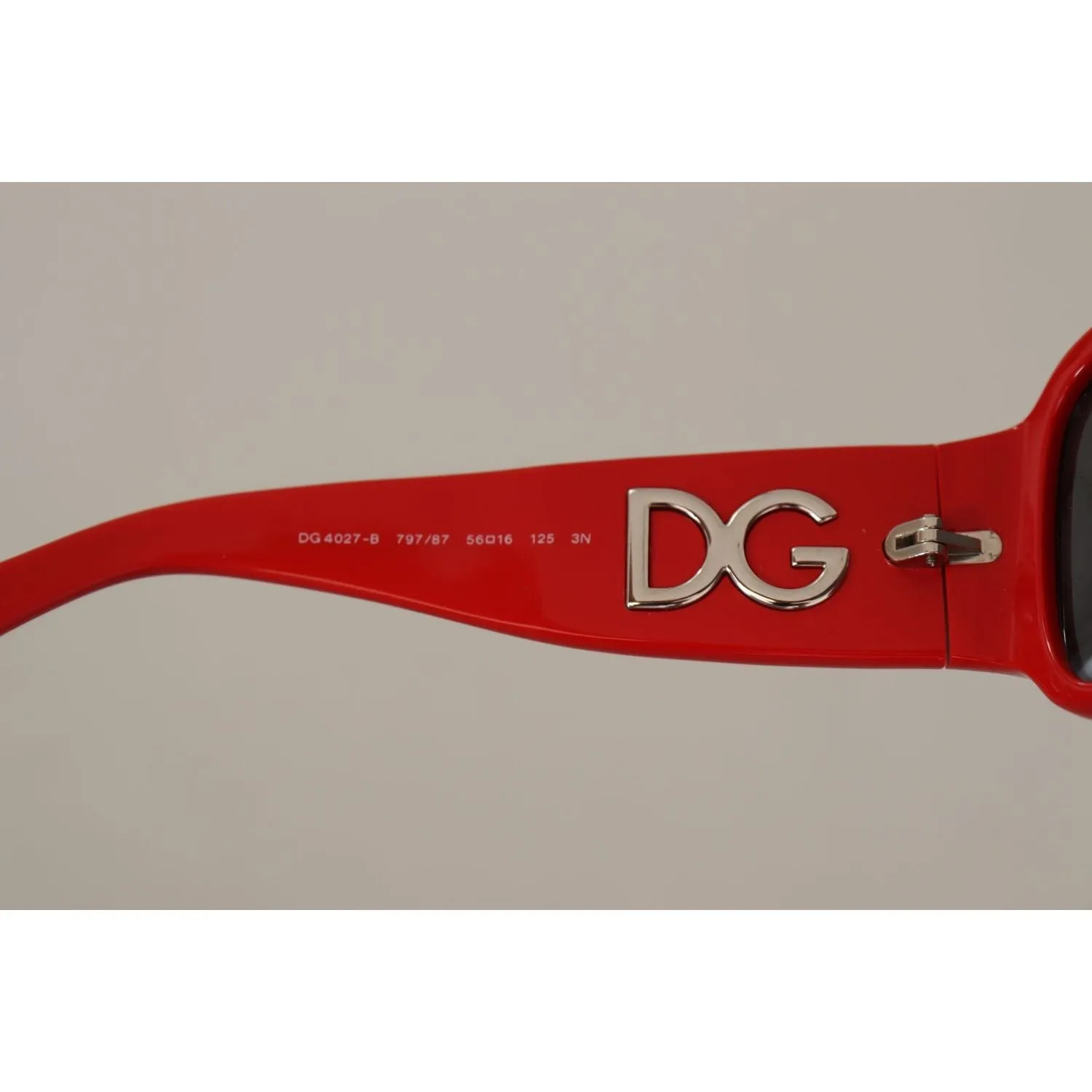 Dolce & Gabbana Swarovski Stone Embellished Red Sunglasses