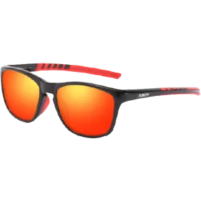 Dubery Polarized Sunglasses 100% UV Protection Black/Red D202 C5