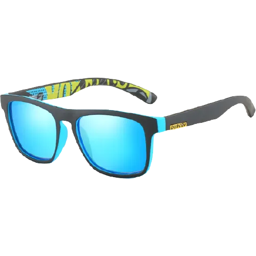 Dubery Polarized Sunglasses 100% UV Protection Sand Black/Blue/Blue D125 C2