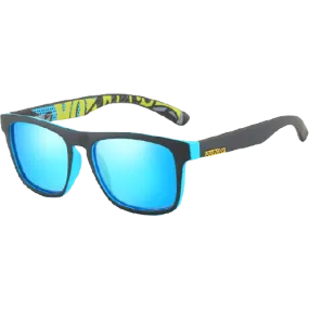 Dubery Polarized Sunglasses 100% UV Protection Sand Black/Blue/Blue D125 C2