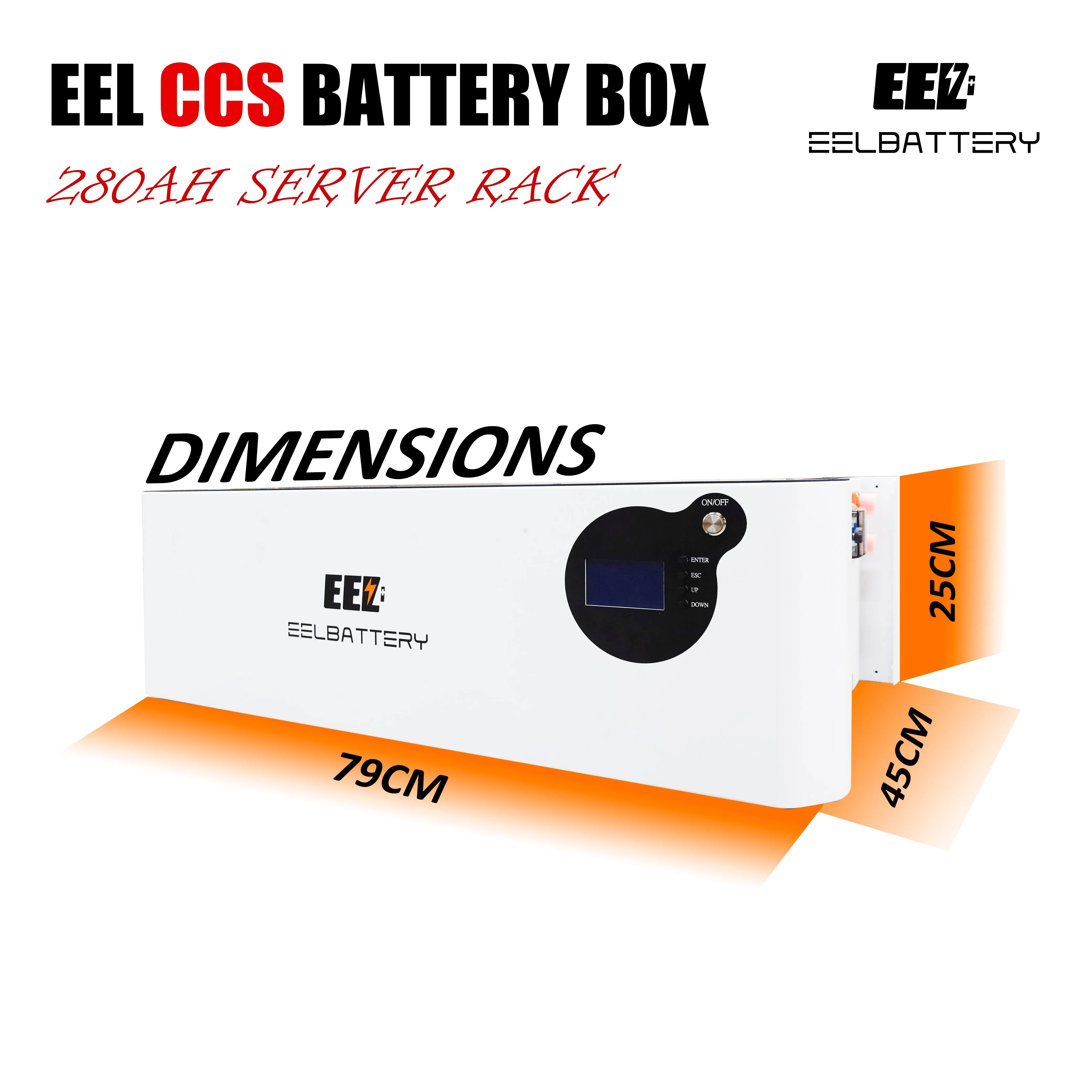 EEL 48V 16S Battery DIY 280 CCS Module Box Kits with Bluetooth BMS Home Energy Storage Stackable Type