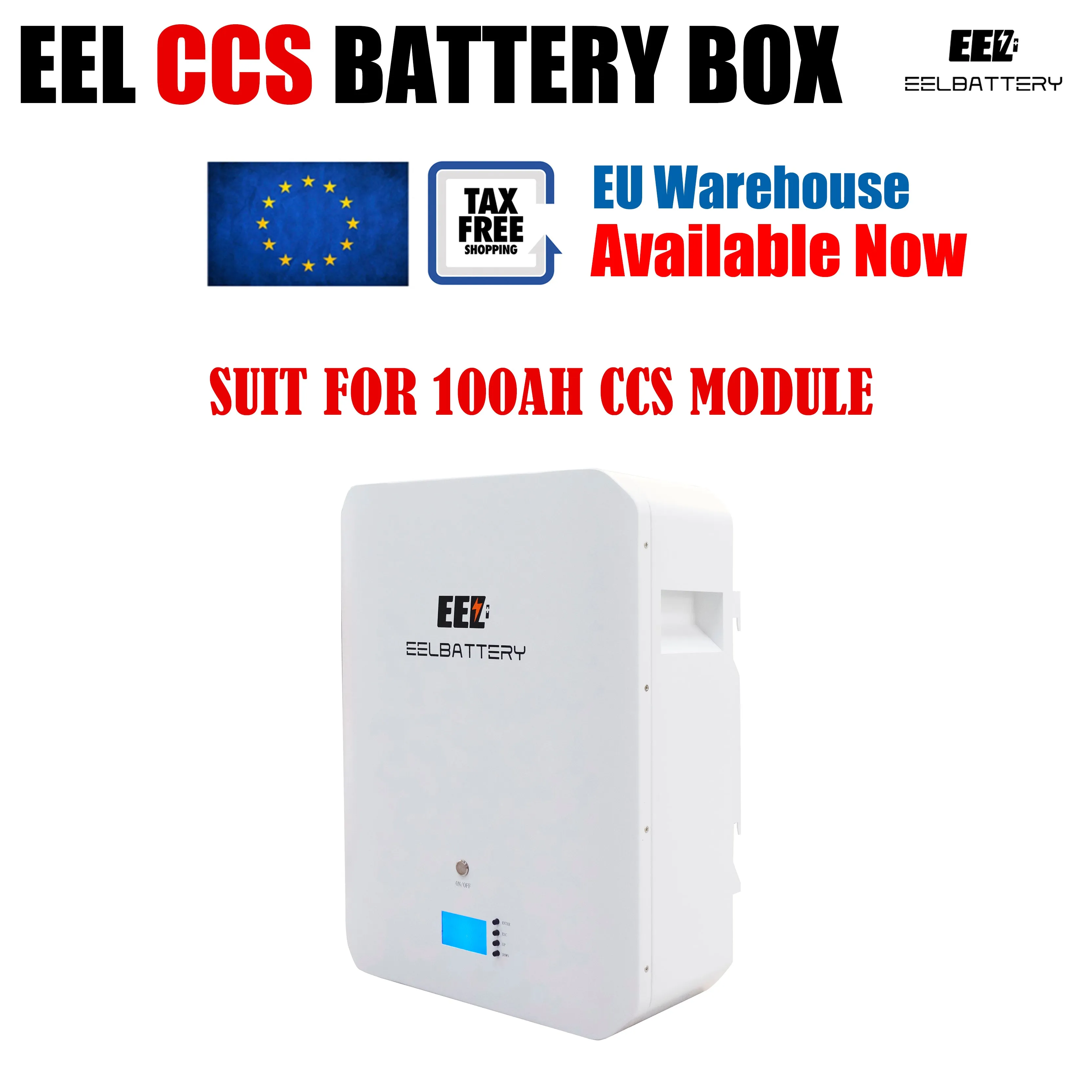 EEL 48V 16S Battery DIY CCS Module Box Kits with Bluetooth BMS Home Energy Storage ESS Type EU Stock