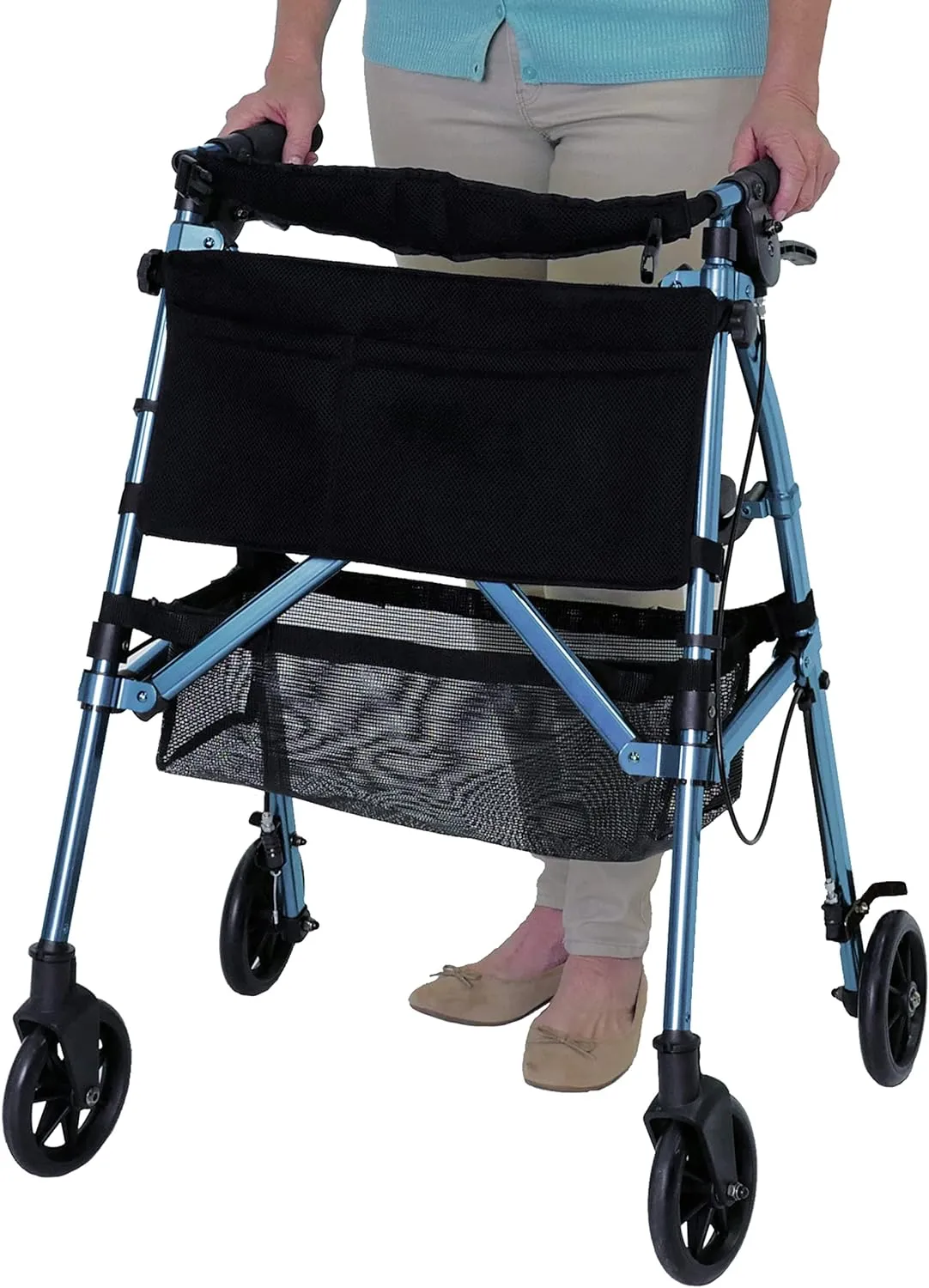 EZ Fold-N-Go Rollator - Short (Petite Sized)