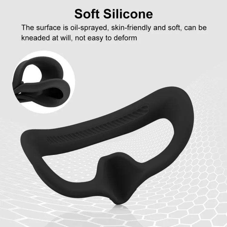 For DJI Avata Goggles 2 PULUZ Flying Eye Mask Silicone Protective Case(Black)