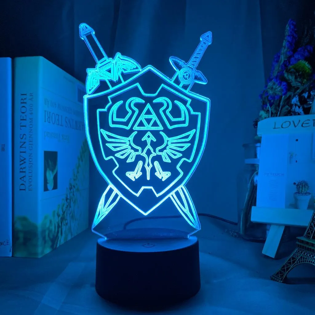 Game 3D LED Touch Remote Night Light Colorful Link Bedside Sleeping Lamp Bedroom Decor