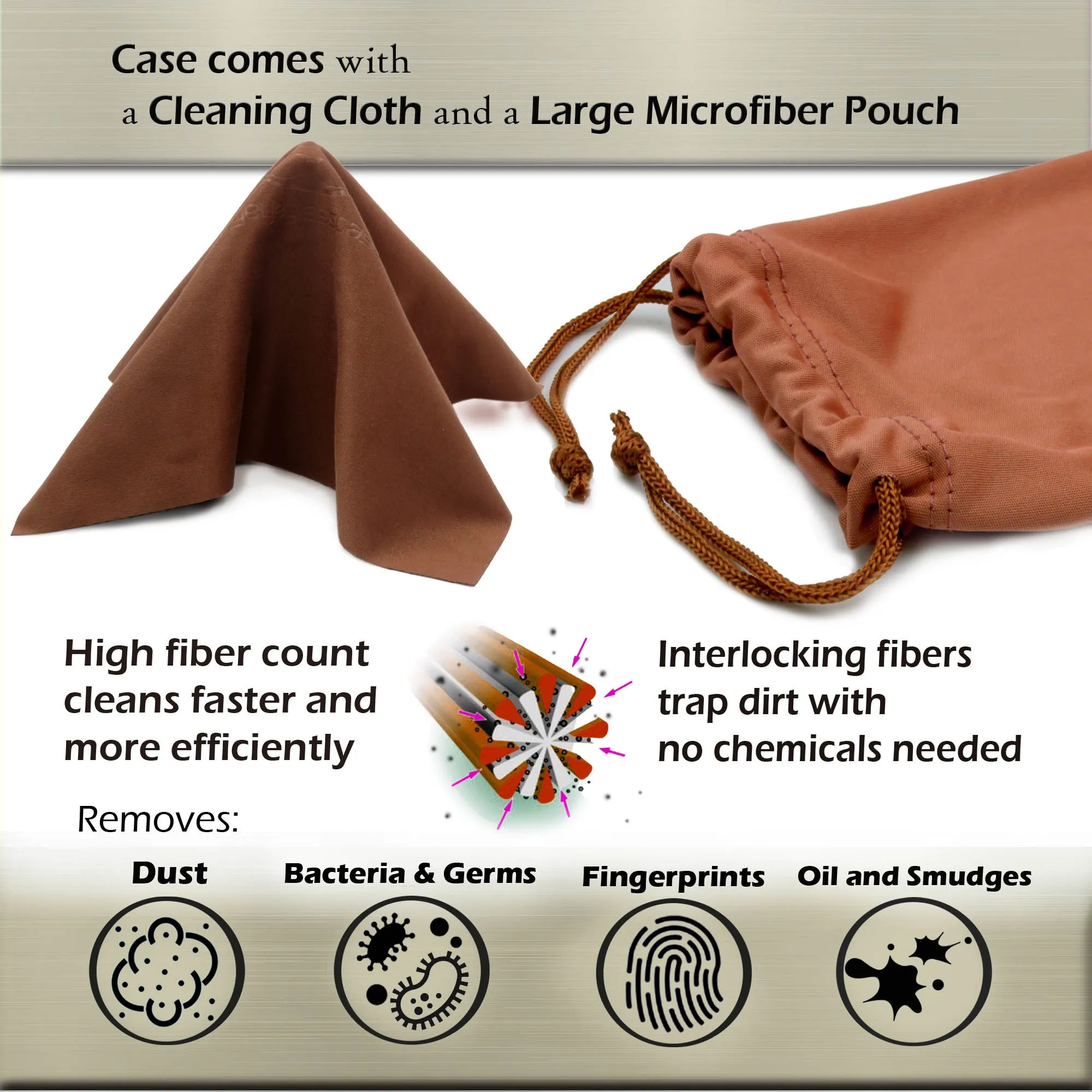 Hard Sunglasses Case, Glasses holder with pouch an cloth - Large eyeglass clamshell  (AS87 Corduroy Beige)