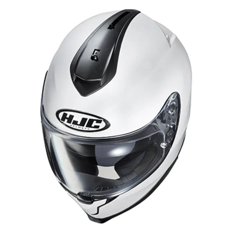 Premium HJC C70 Full Face Motorcycle Helmet - Sleek White Design, Enhanced Safety Features, Lightweight Comfort