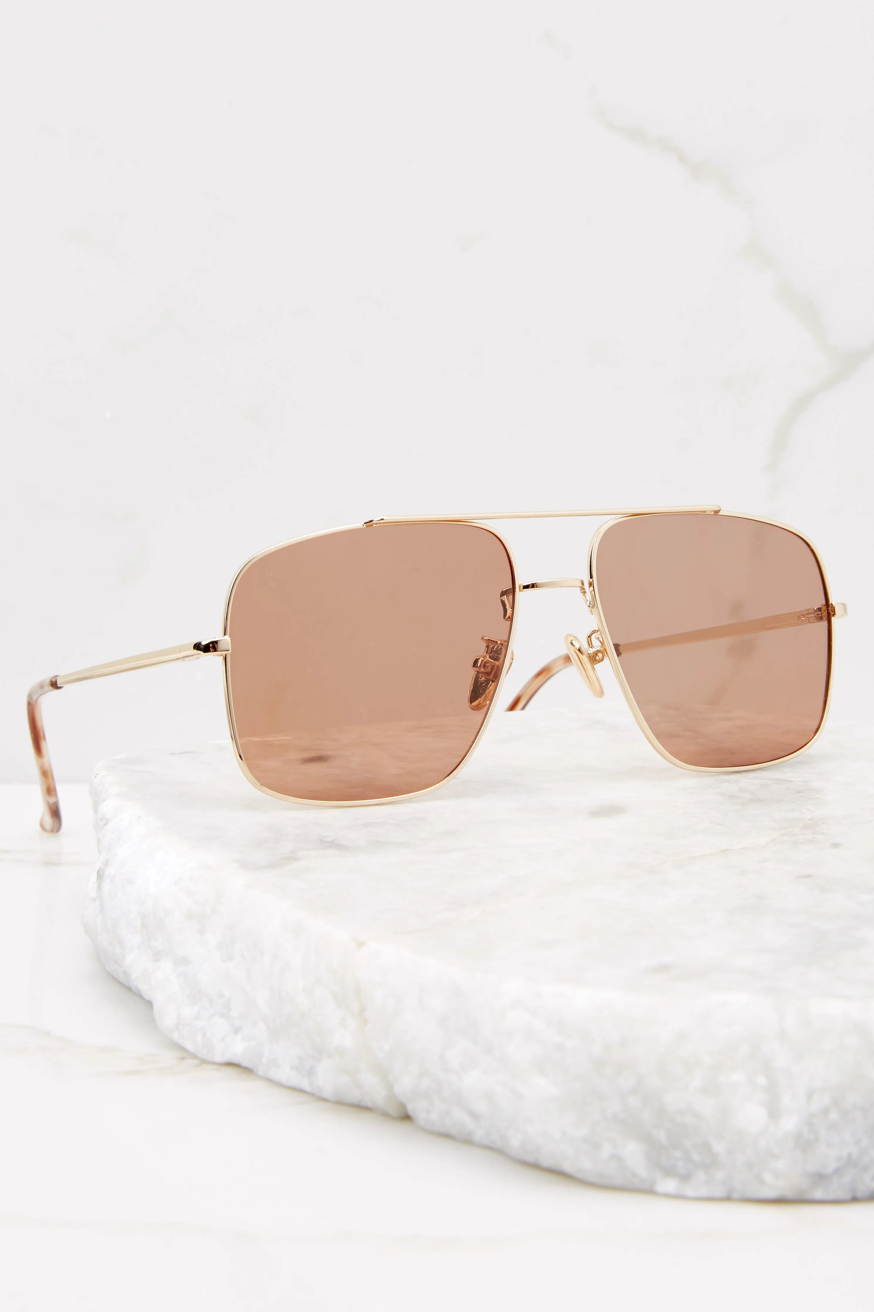 Maxwell Gold Caramel Sunglasses