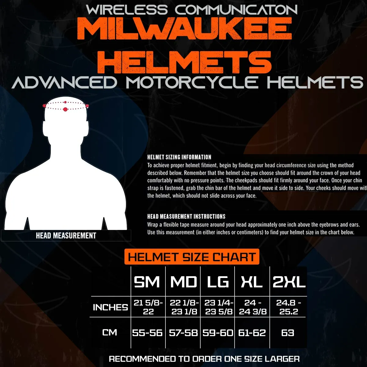 Milwaukee Helmets H7005 Flat Black 'Mayday' Modular Motorcycle Helmet