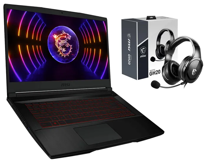 MSI GF63 Thin 15.6" Intel Core i5 8GB RAM NVIDIA GeForce RTX 2050 Gaming Laptop with FREE! Headset