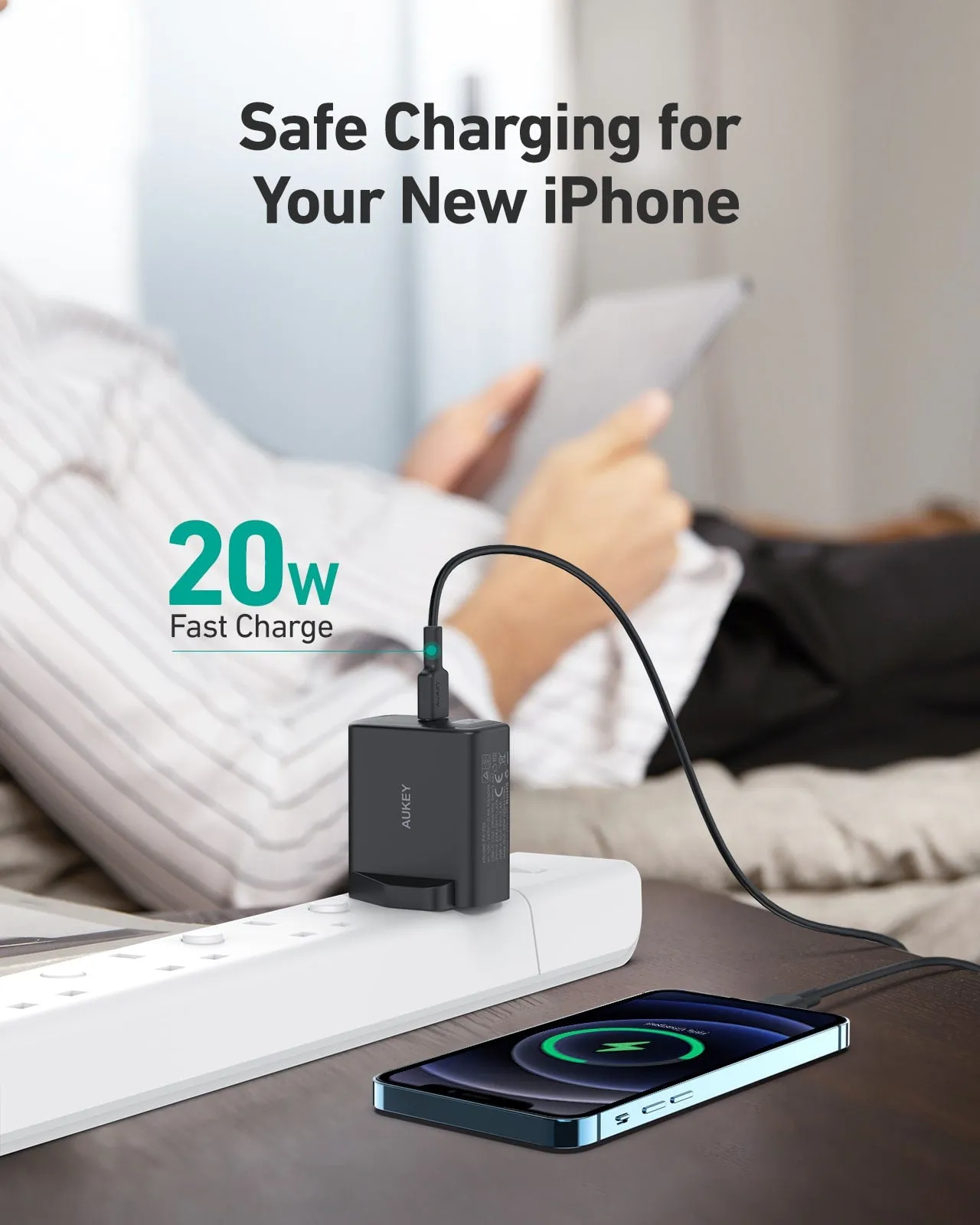 PA-F3S 32W Swift Series PD Dual USB-C & USB-A Wall Charger