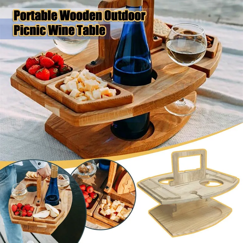 Portable Outdoor Picnic Folding Serving Tray