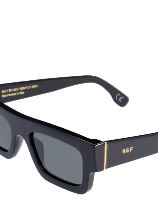 Retrosuperfuture   Colpo black squared acetate sunglasses 