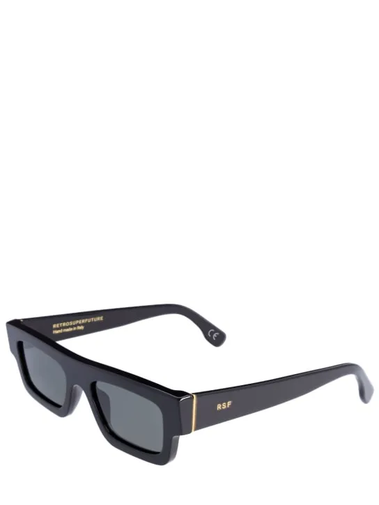 Retrosuperfuture   Colpo black squared acetate sunglasses 