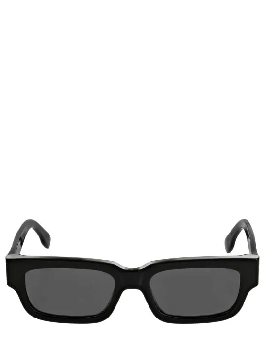 Retrosuperfuture   Roma Black squared acetate sunglasses 