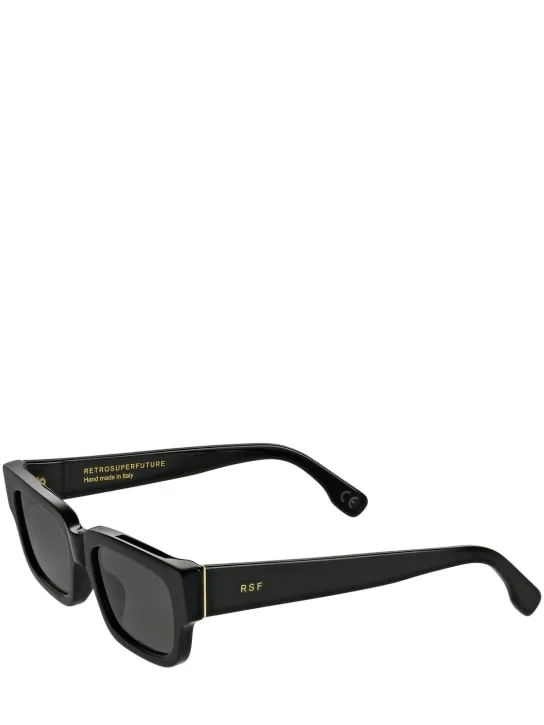 Retrosuperfuture   Roma Black squared acetate sunglasses 