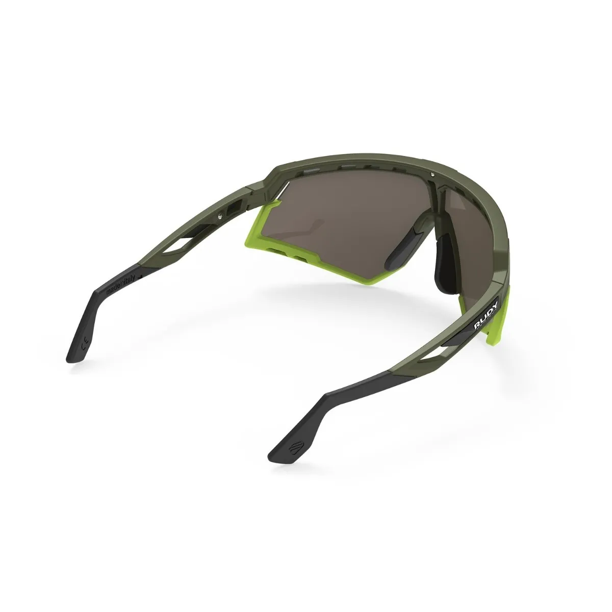 Rudy Project Defender Multilaser Matte Olive Yellow Glasses