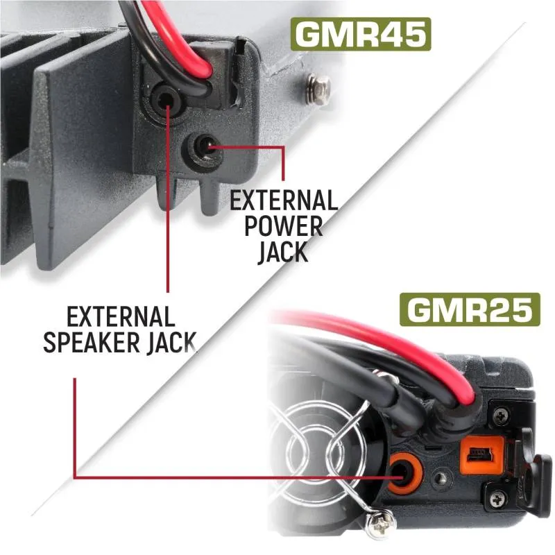 Rugged Radios Jeep Wrangler JK and JKU Two-Way GMRS Mobile Radio Kit - 45 Watt Jeep JK (2007-2010) JKU (2007-2018)