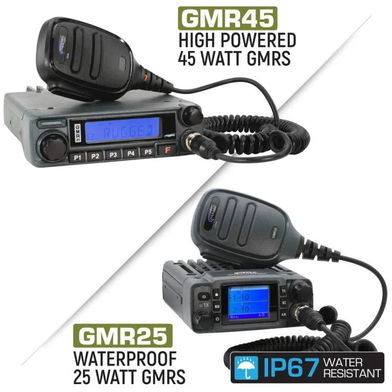 Rugged Radios Toyota Tundra Two-Way GMRS Mobile Radio Kit - 25 Watt GMR25