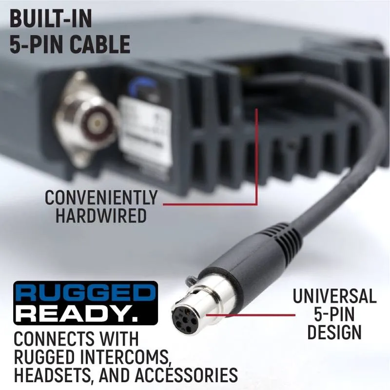 Rugged Radios Toyota Tundra Two-Way GMRS Mobile Radio Kit - 45 Watt GMR45