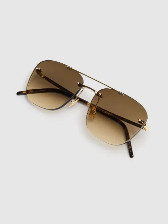 Saint Laurent   SL 309 rimless round metal sunglasses 