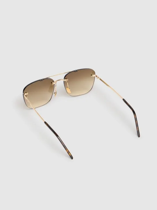 Saint Laurent   SL 309 rimless round metal sunglasses 