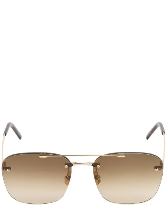 Saint Laurent   SL 309 rimless round metal sunglasses 