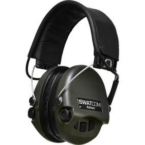 SWATCOM ACTIVE8 Waterproof Ear Defenders - Green