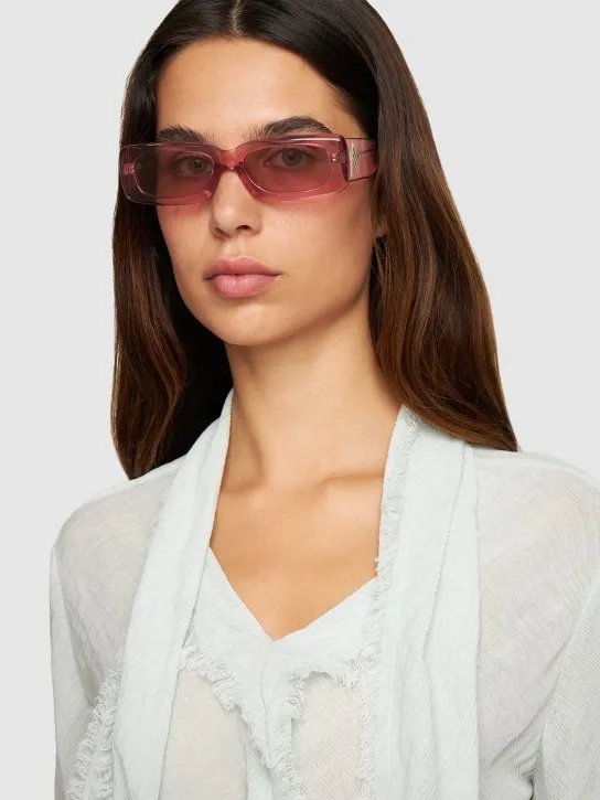 The Attico   Mini Marfa squared acetate sunglasses 