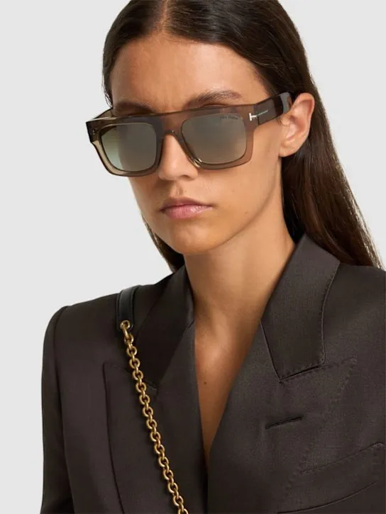 Tom Ford   Fausto squared acetate sunglasses 