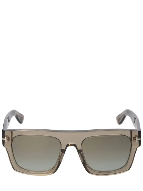 Tom Ford   Fausto squared acetate sunglasses 